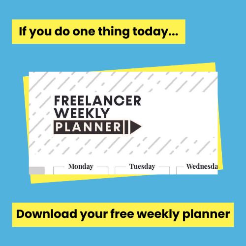 Download the Freelancer Magazine Weekly Planner
